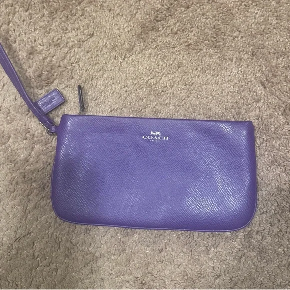 Coach Wristlet Collection - Purple, Black, Plaid, Silver, Plum - Picture 2 of 6